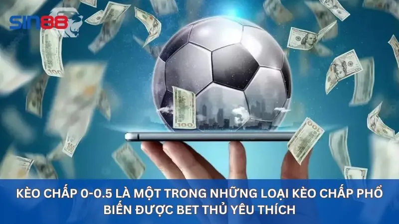 Kèo chấp 0-0.5 là một trong những loại kèo chấp phổ biến được bet thủ yêu thích